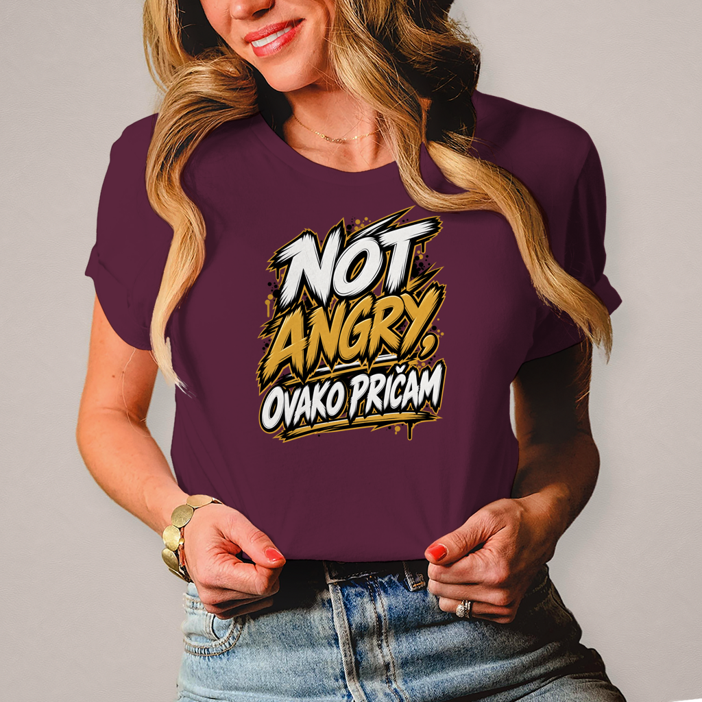 Damen T-Shirt Not angry