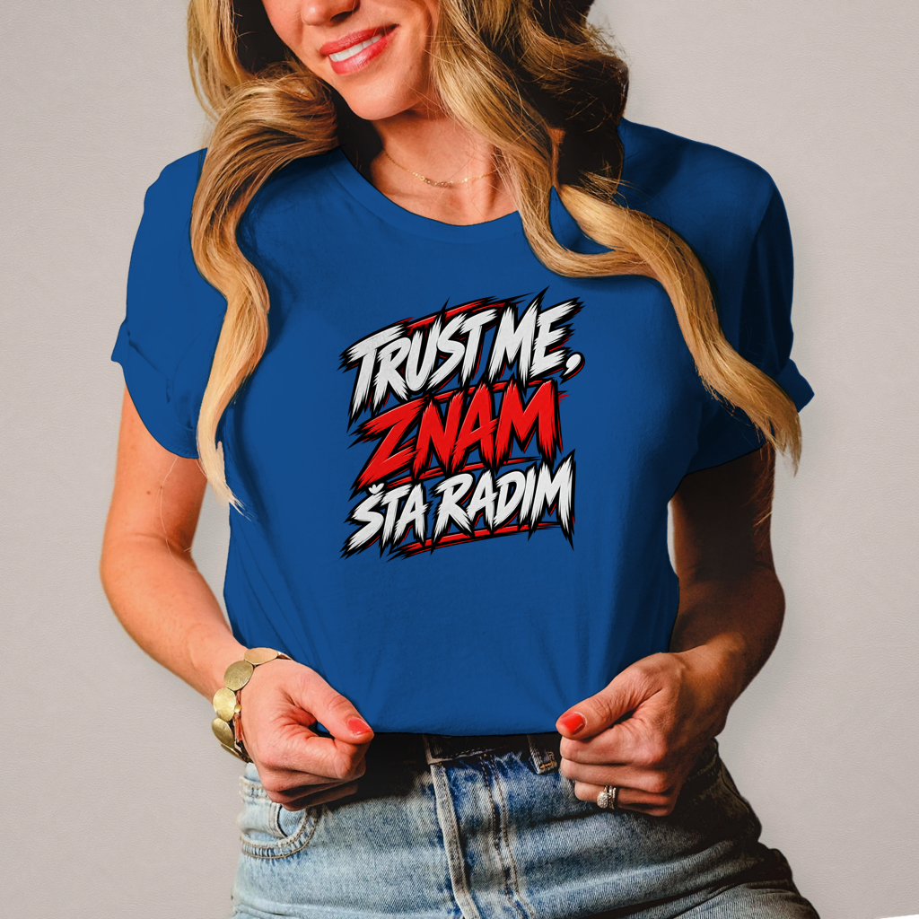 Damen T-Shirt Trust me znam sta radim