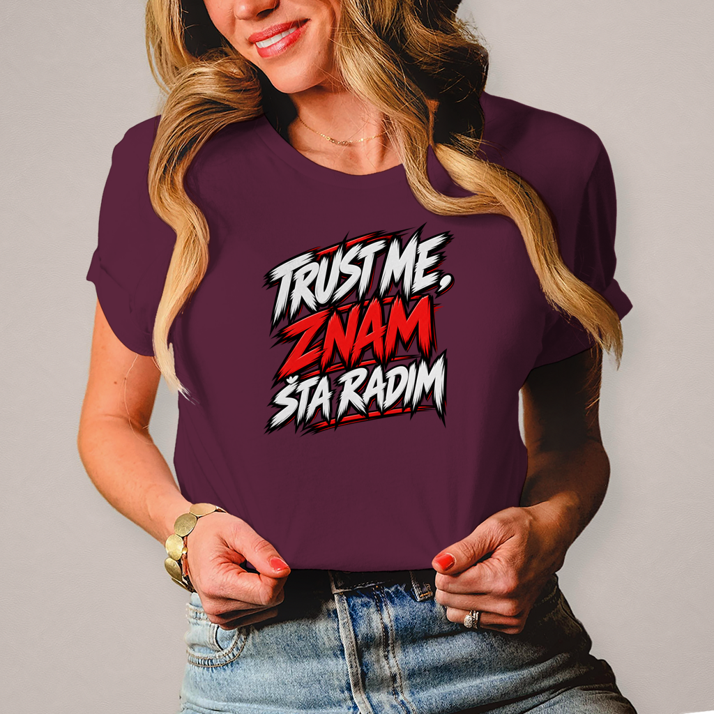 Damen T-Shirt Trust me znam sta radim