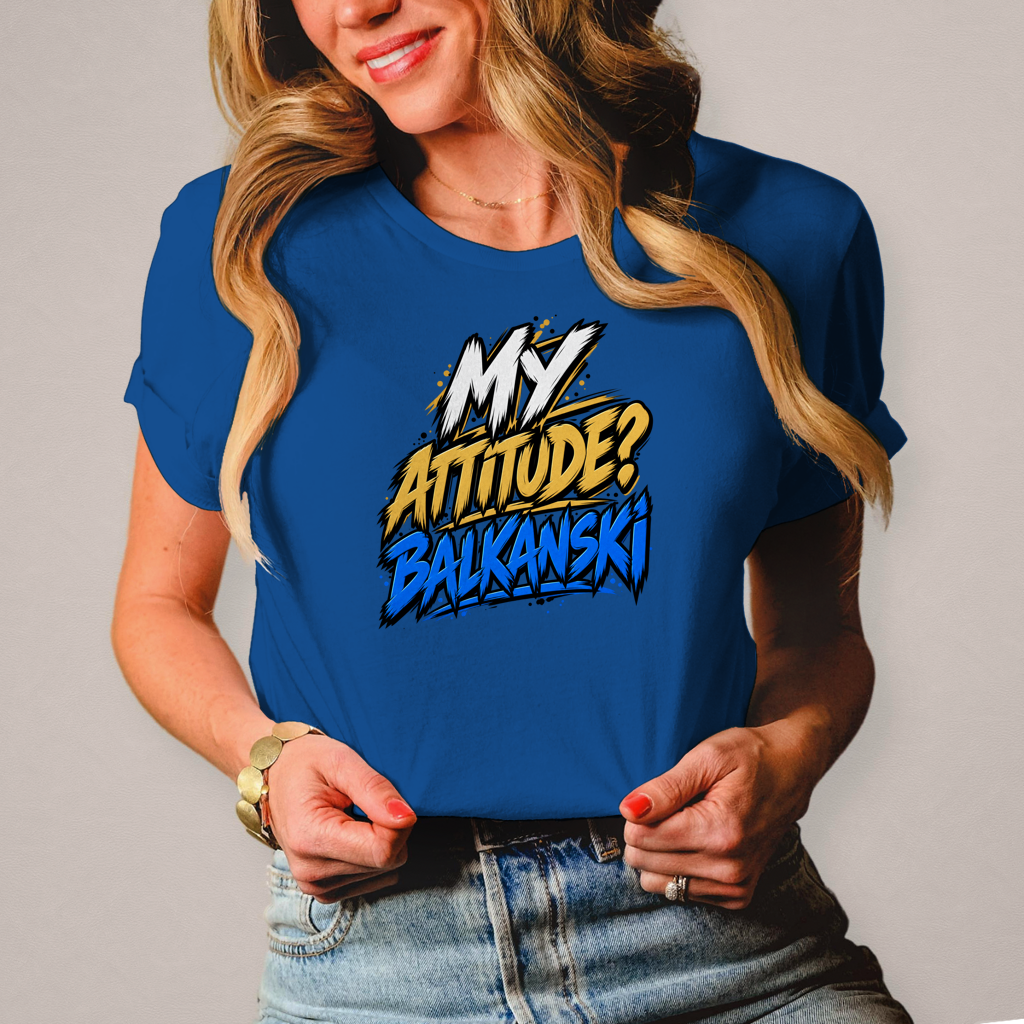 Damen T-Shirt My attitude