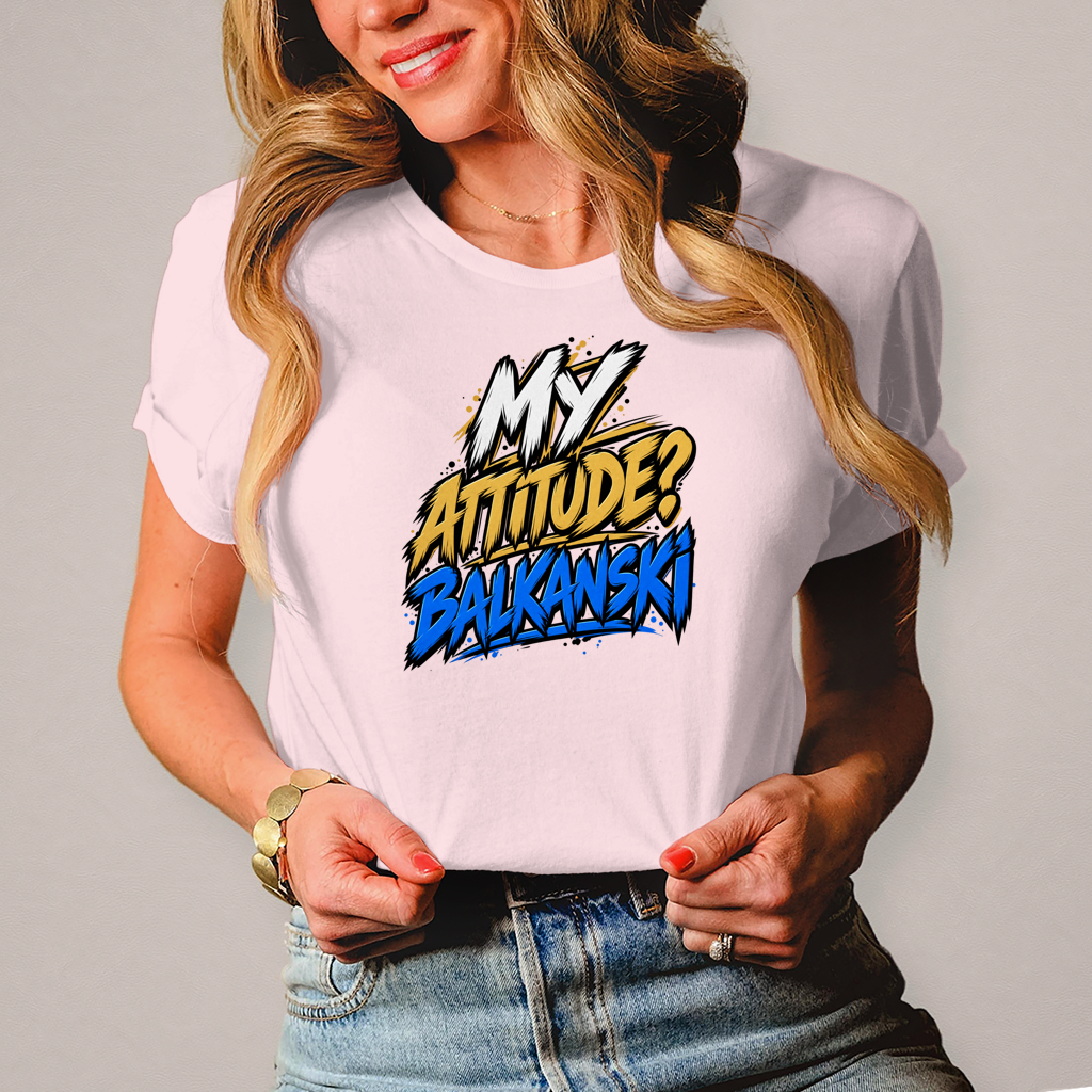 Damen T-Shirt My attitude