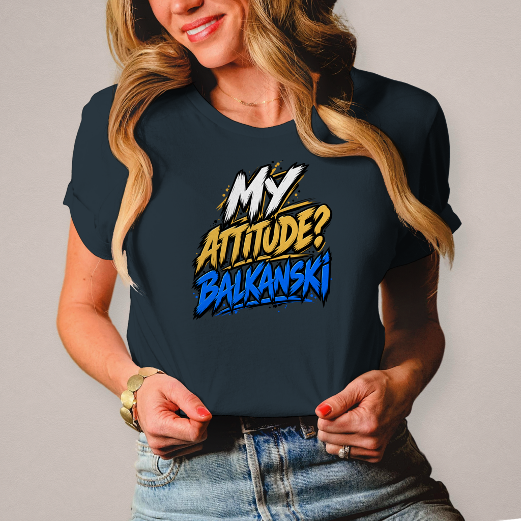 Damen T-Shirt My attitude