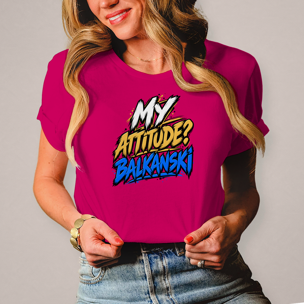 Damen T-Shirt My attitude
