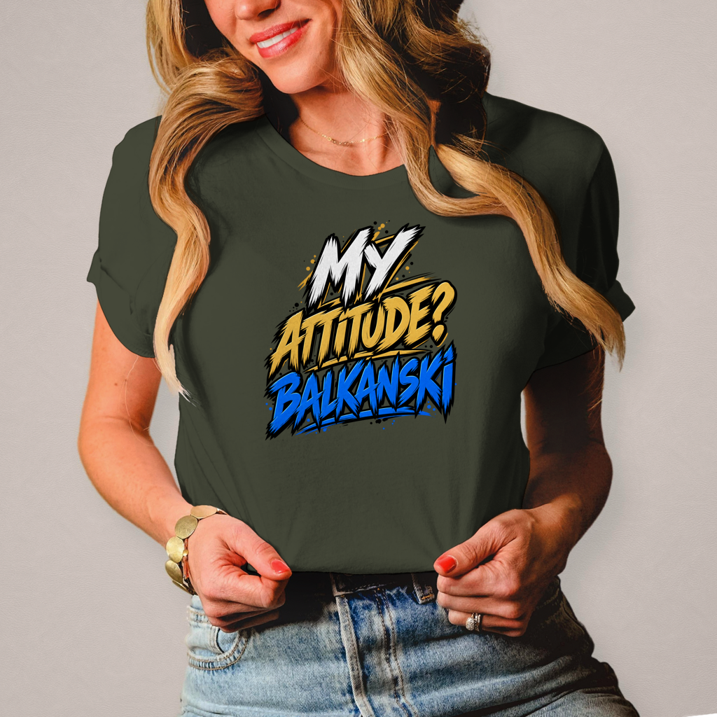 Damen T-Shirt My attitude