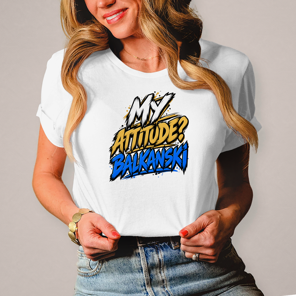 Damen T-Shirt My attitude