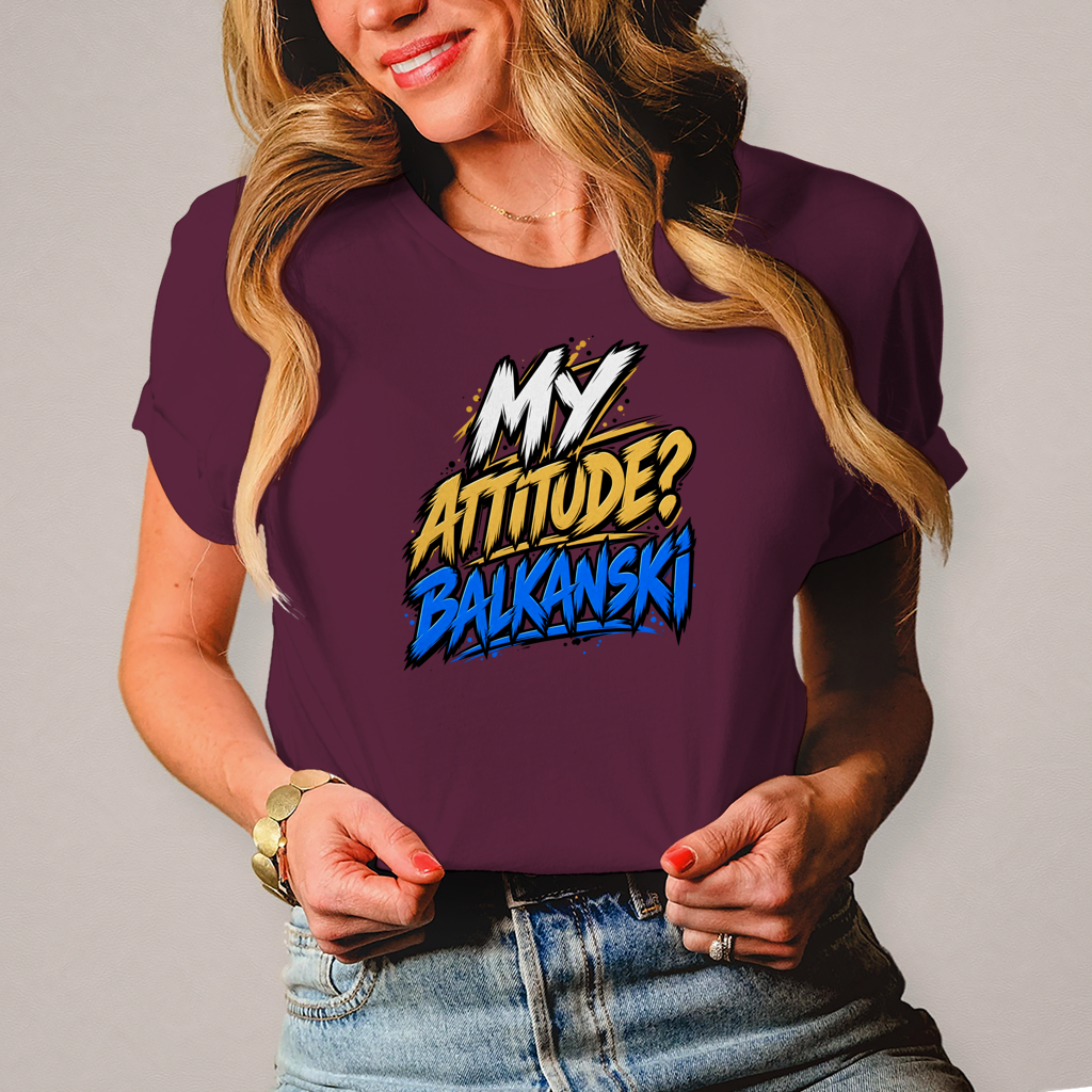 Damen T-Shirt My attitude