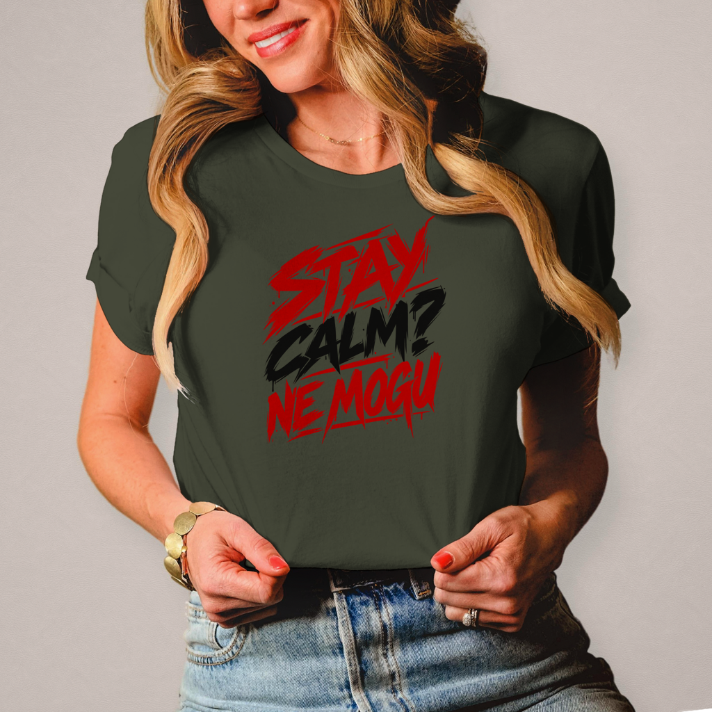 Damen T-Shirt Stay calm ne mogu
