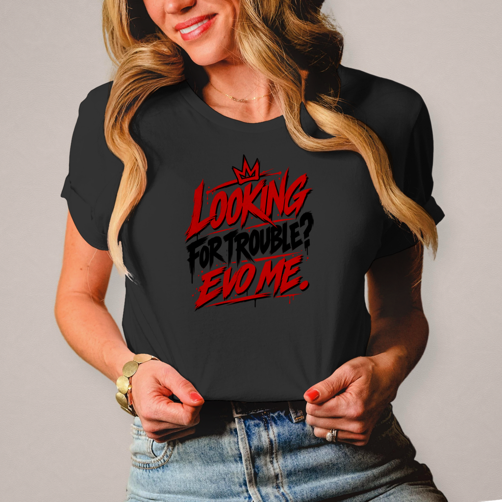 Damen T-Shirt Looking for trouble