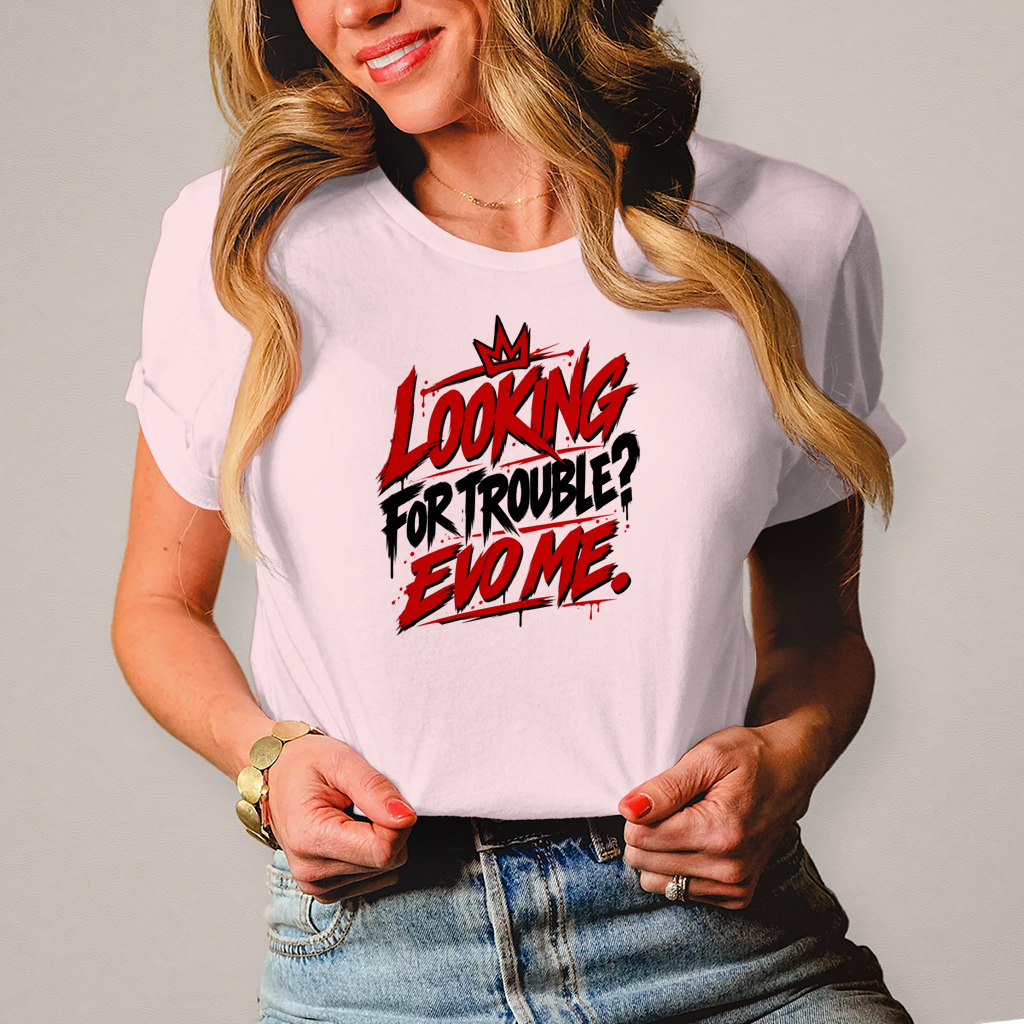 Damen T-Shirt Looking for trouble