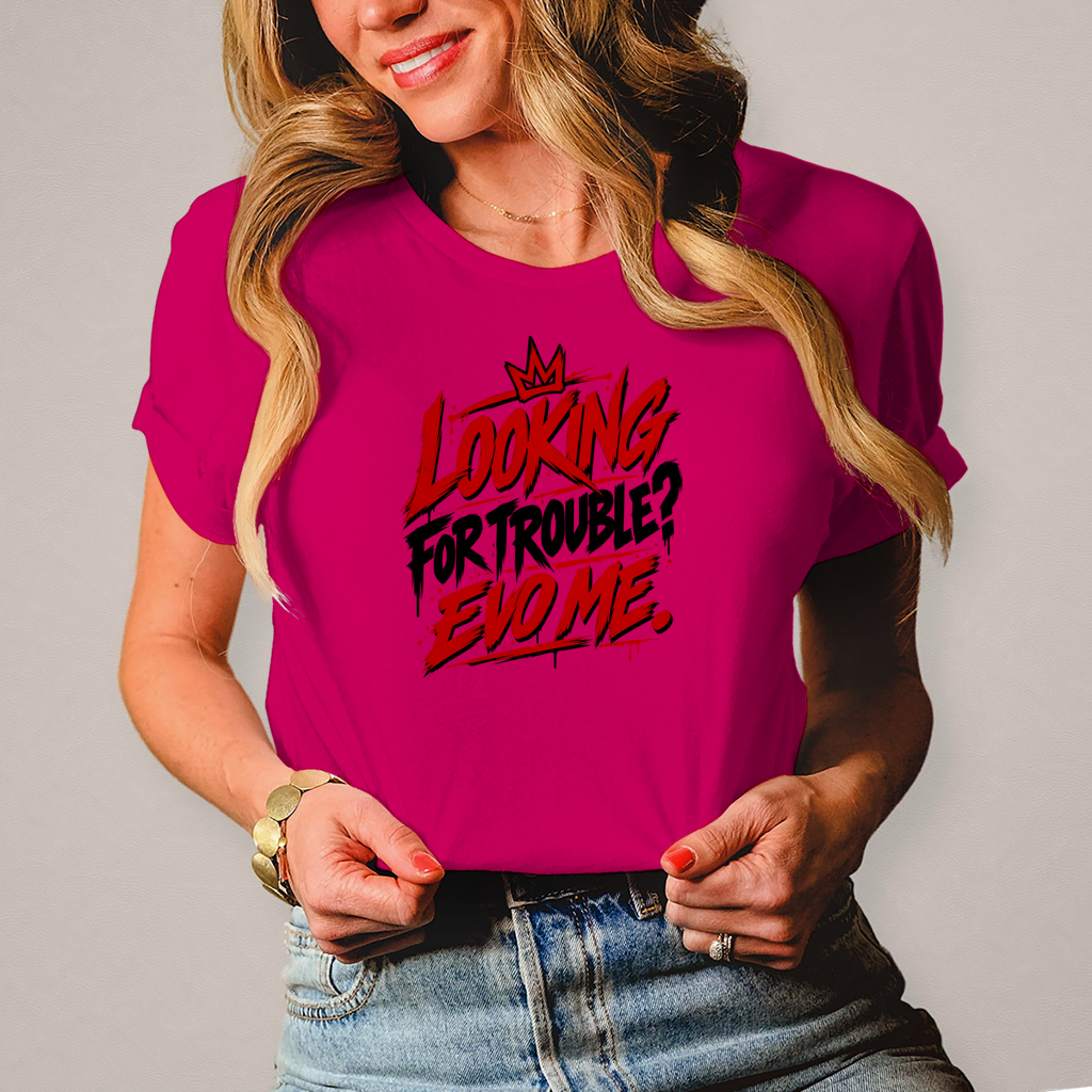 Damen T-Shirt Looking for trouble