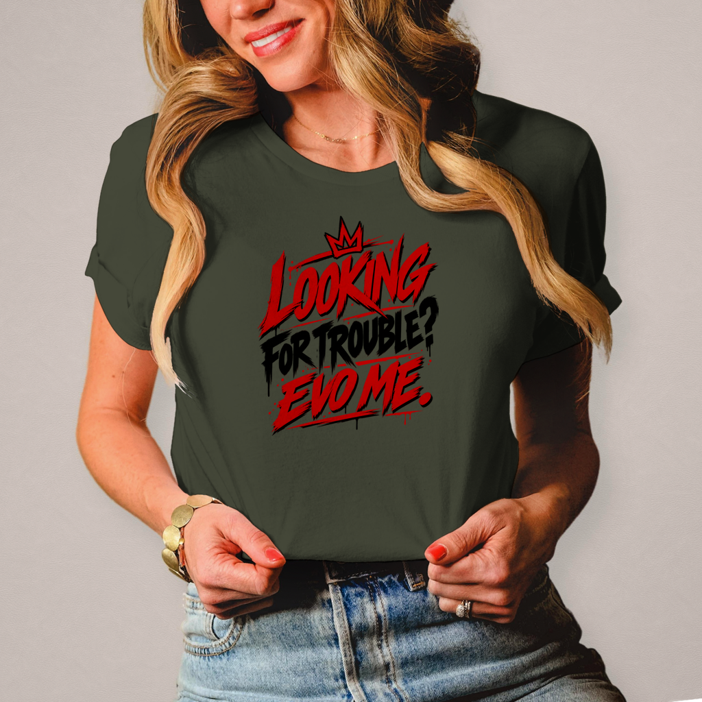 Damen T-Shirt Looking for trouble