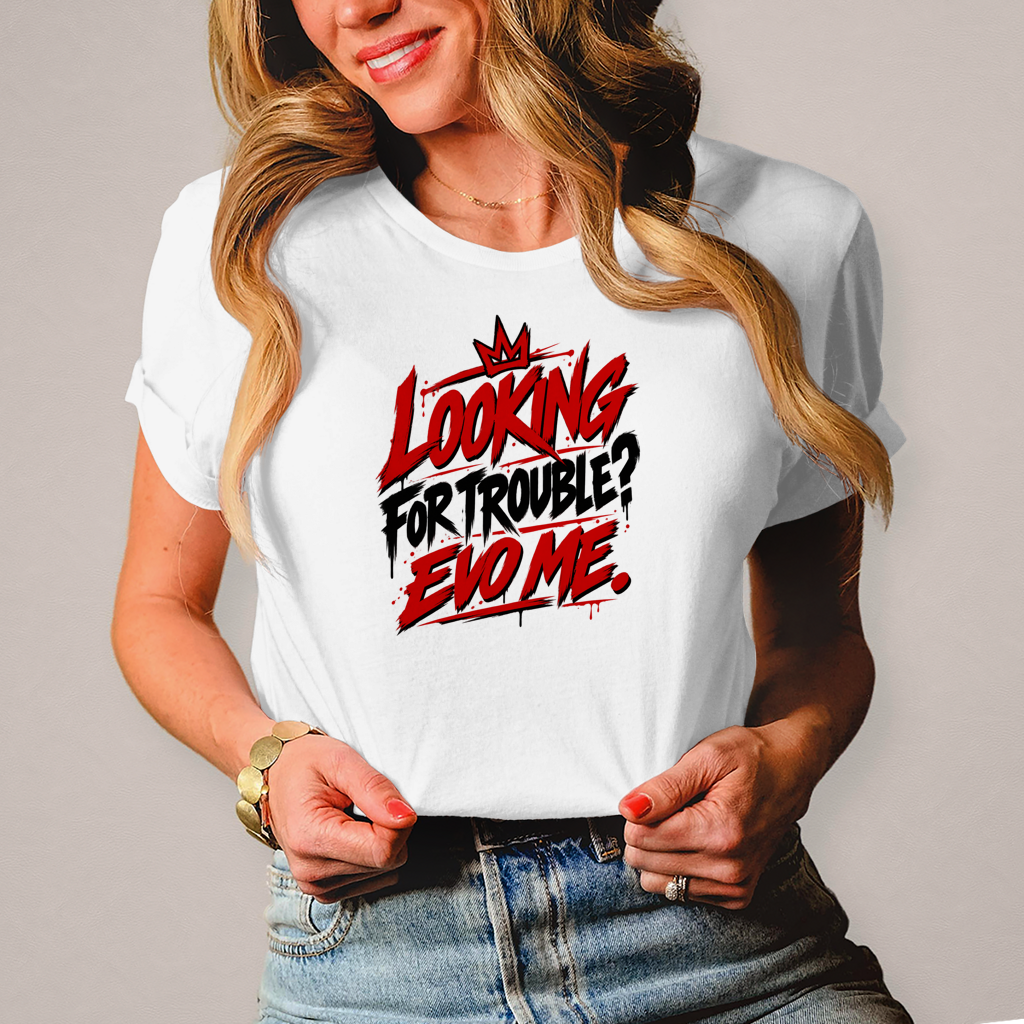 Damen T-Shirt Looking for trouble