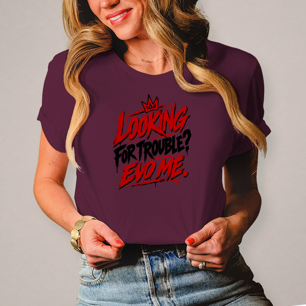 Damen T-Shirt Looking for trouble