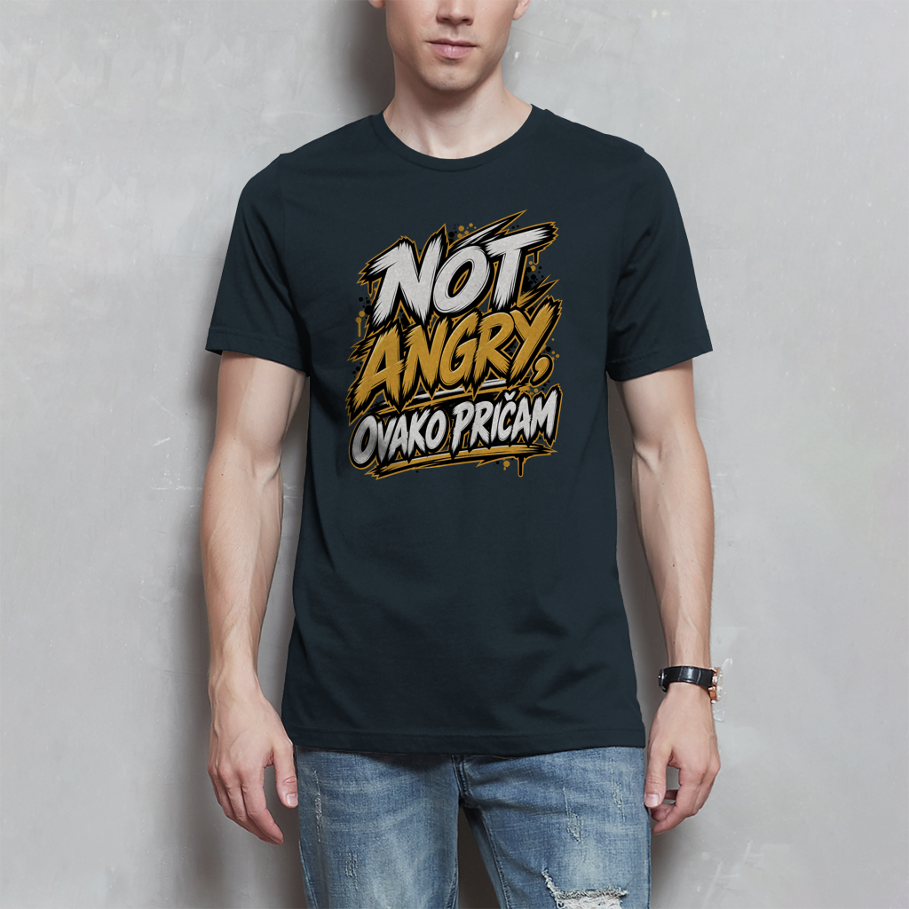 Herren T-Shirt - Not angry