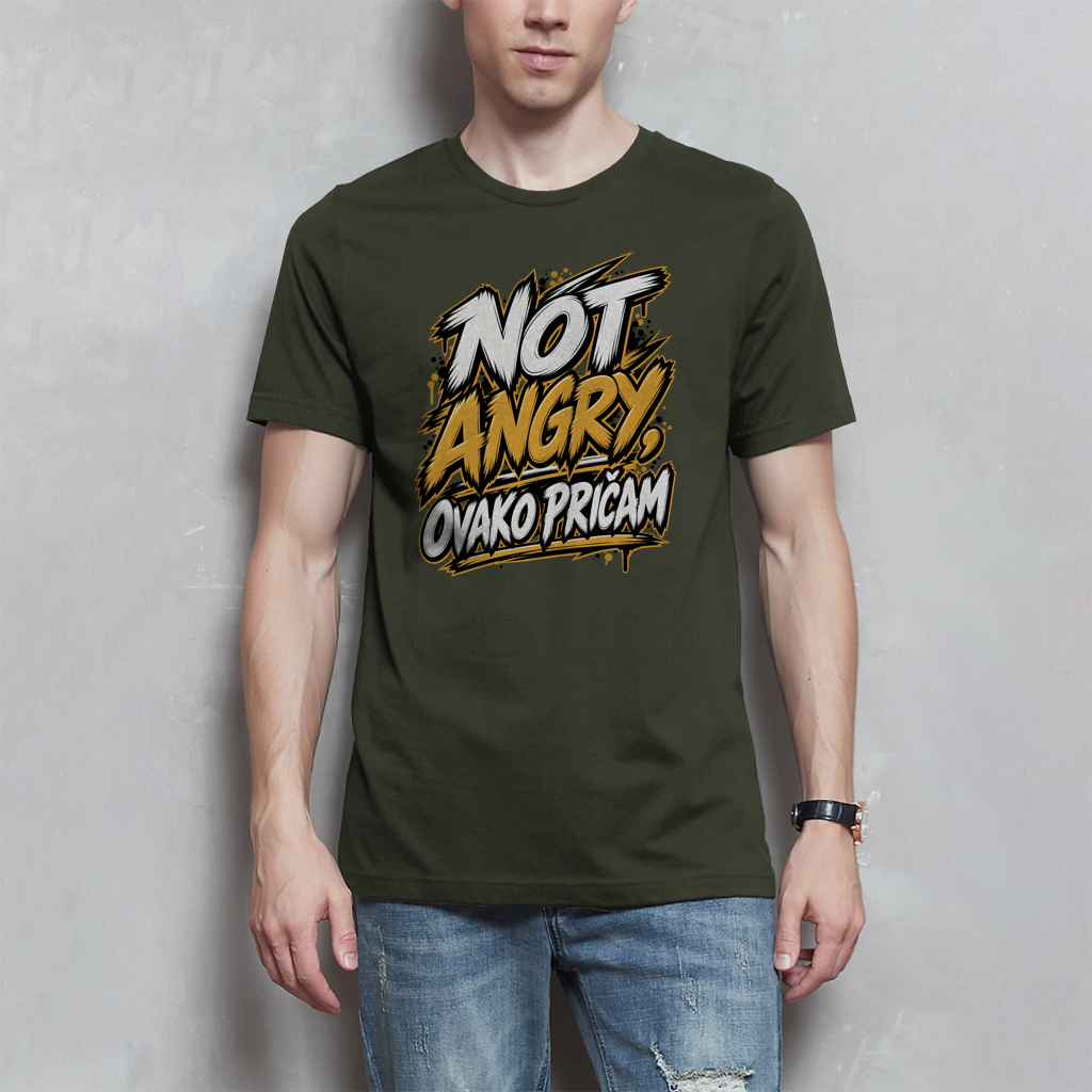 Herren T-Shirt - Not angry