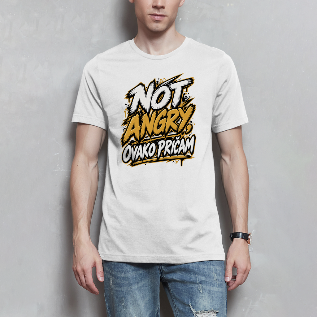 Herren T-Shirt - Not angry