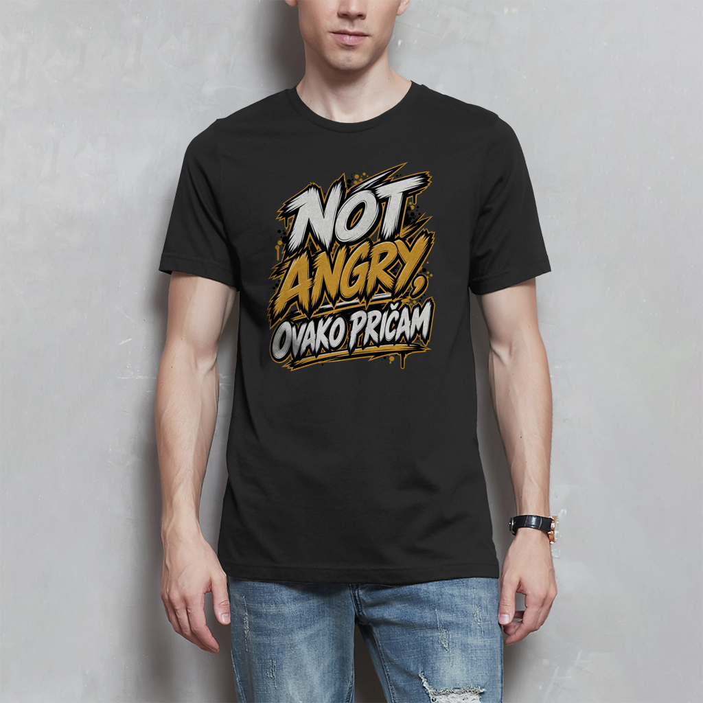 Herren T-Shirt - Not angry