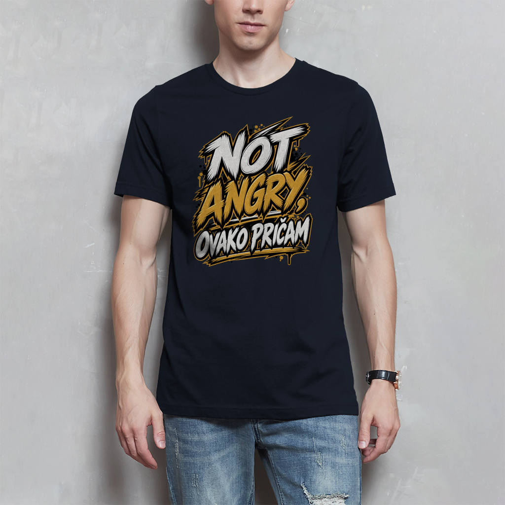Herren T-Shirt - Not angry