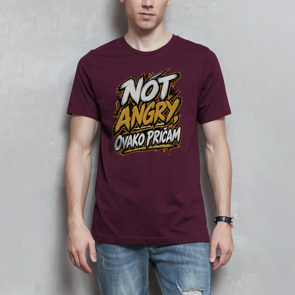 Herren T-Shirt - Not angry