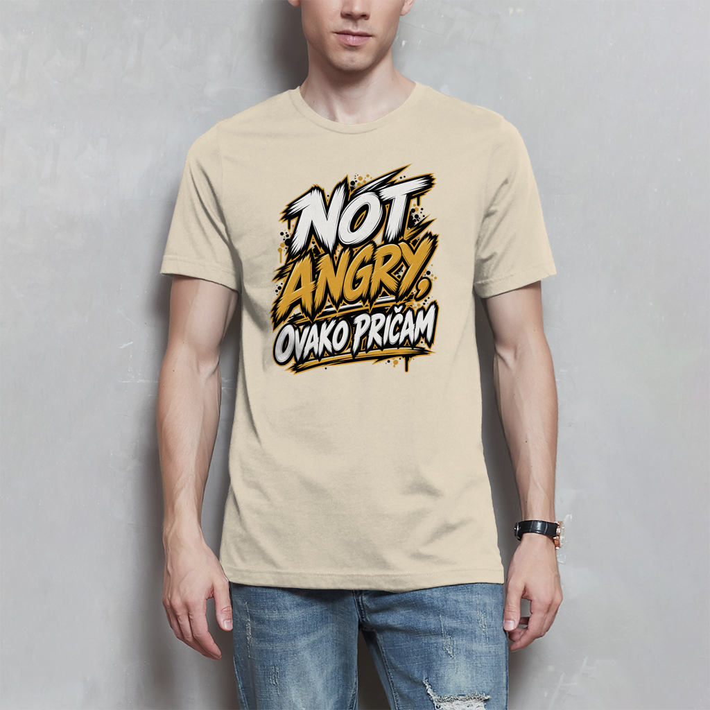 Herren T-Shirt - Not angry