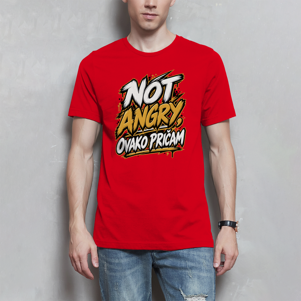 Herren T-Shirt - Not angry