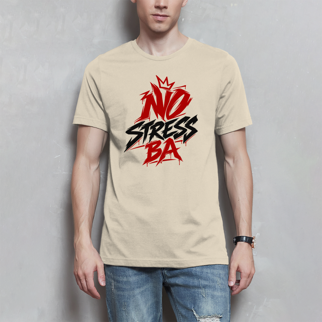 Herren T-Shirt - No stress ba