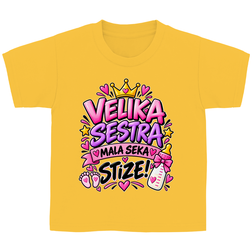 Kinder Basic T-Shirt Velika sestra mala seka stize