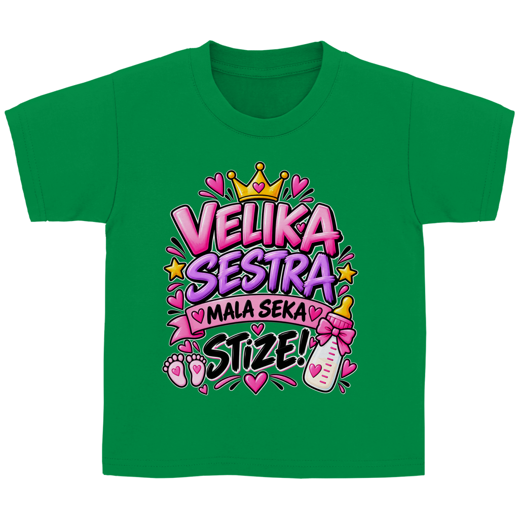 Kinder Basic T-Shirt Velika sestra mala seka stize