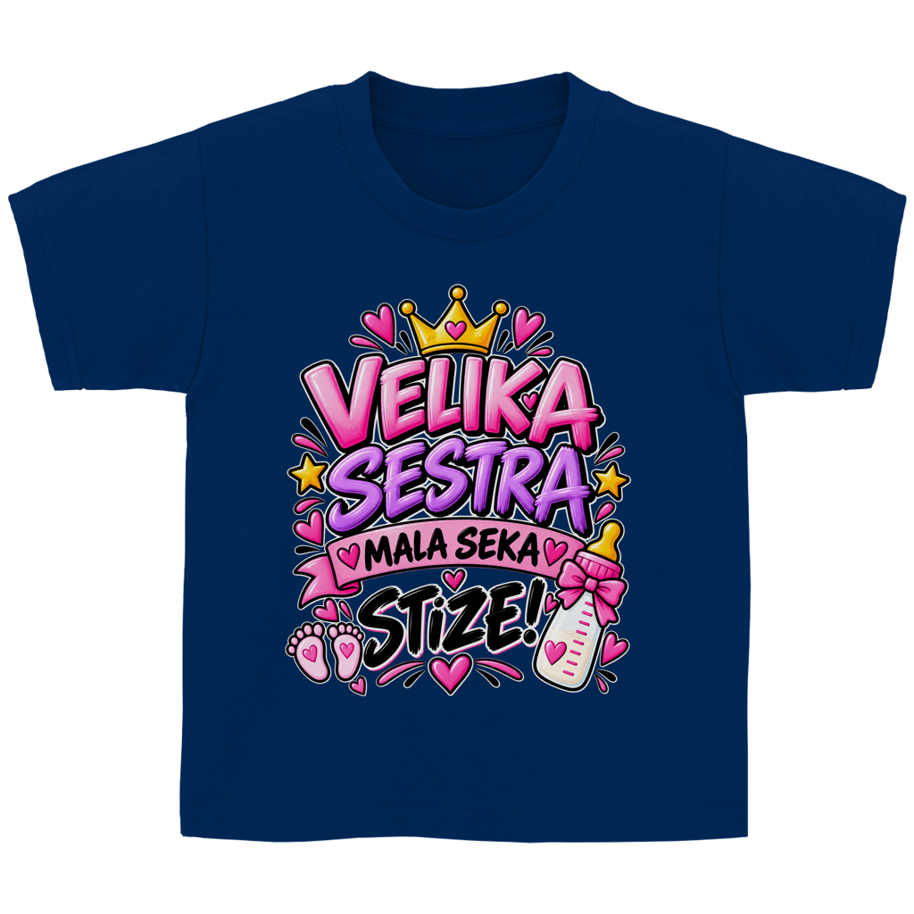 Kinder Basic T-Shirt Velika sestra mala seka stize