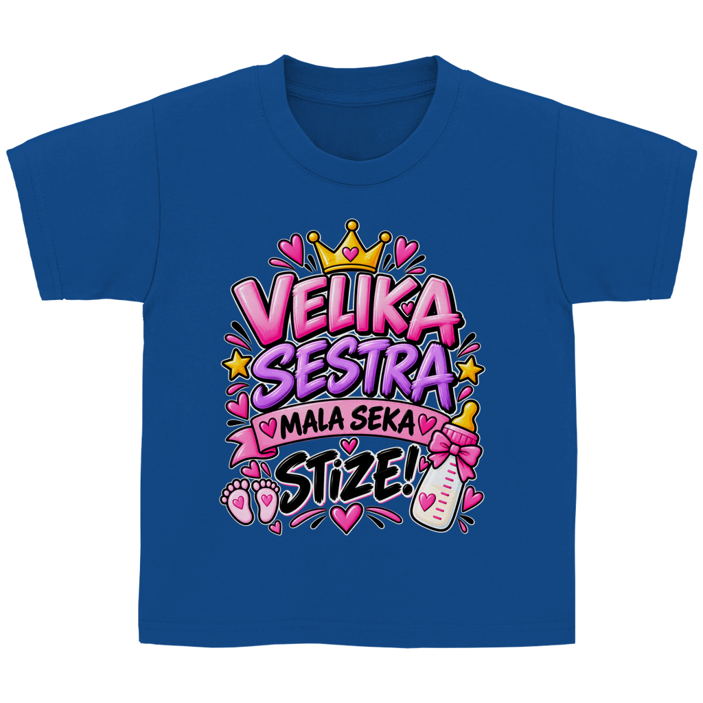 Kinder Basic T-Shirt Velika sestra mala seka stize