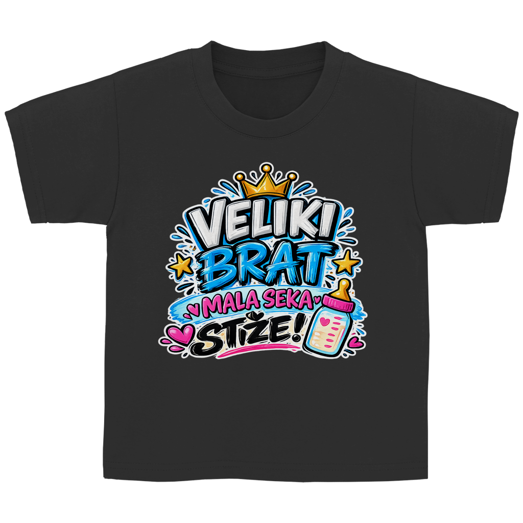 Kinder Basic T-Shirt Veliki brat mala seka stize