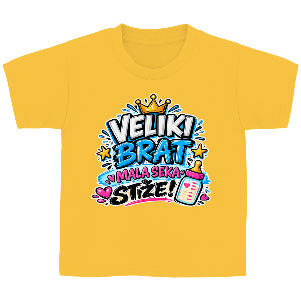 Kinder Basic T-Shirt Veliki brat mala seka stize