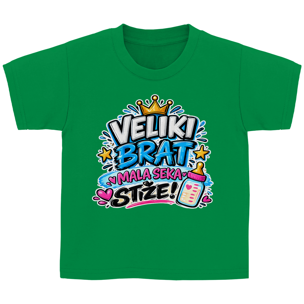 Kinder Basic T-Shirt Veliki brat mala seka stize