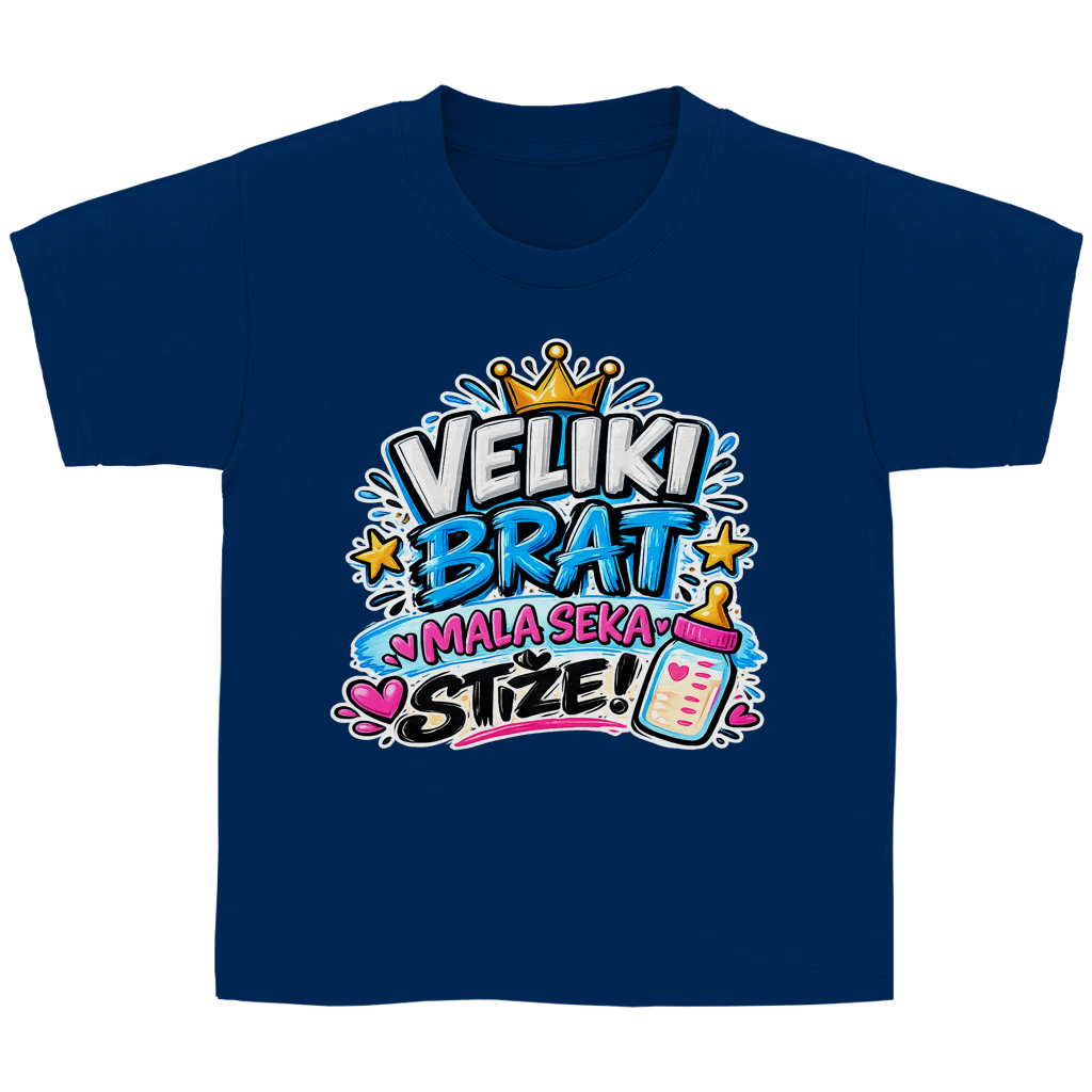 Kinder Basic T-Shirt Veliki brat mala seka stize