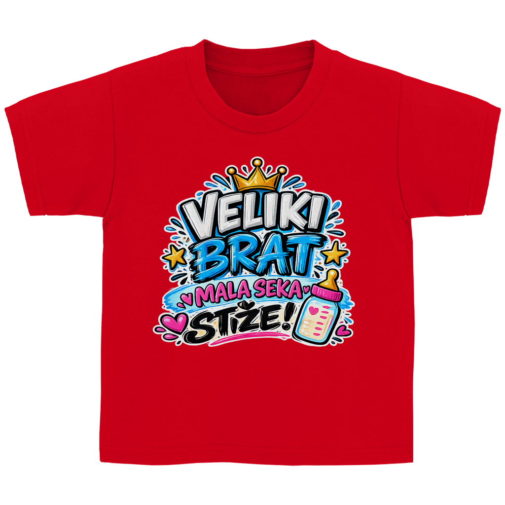 Kinder Basic T-Shirt Veliki brat mala seka stize
