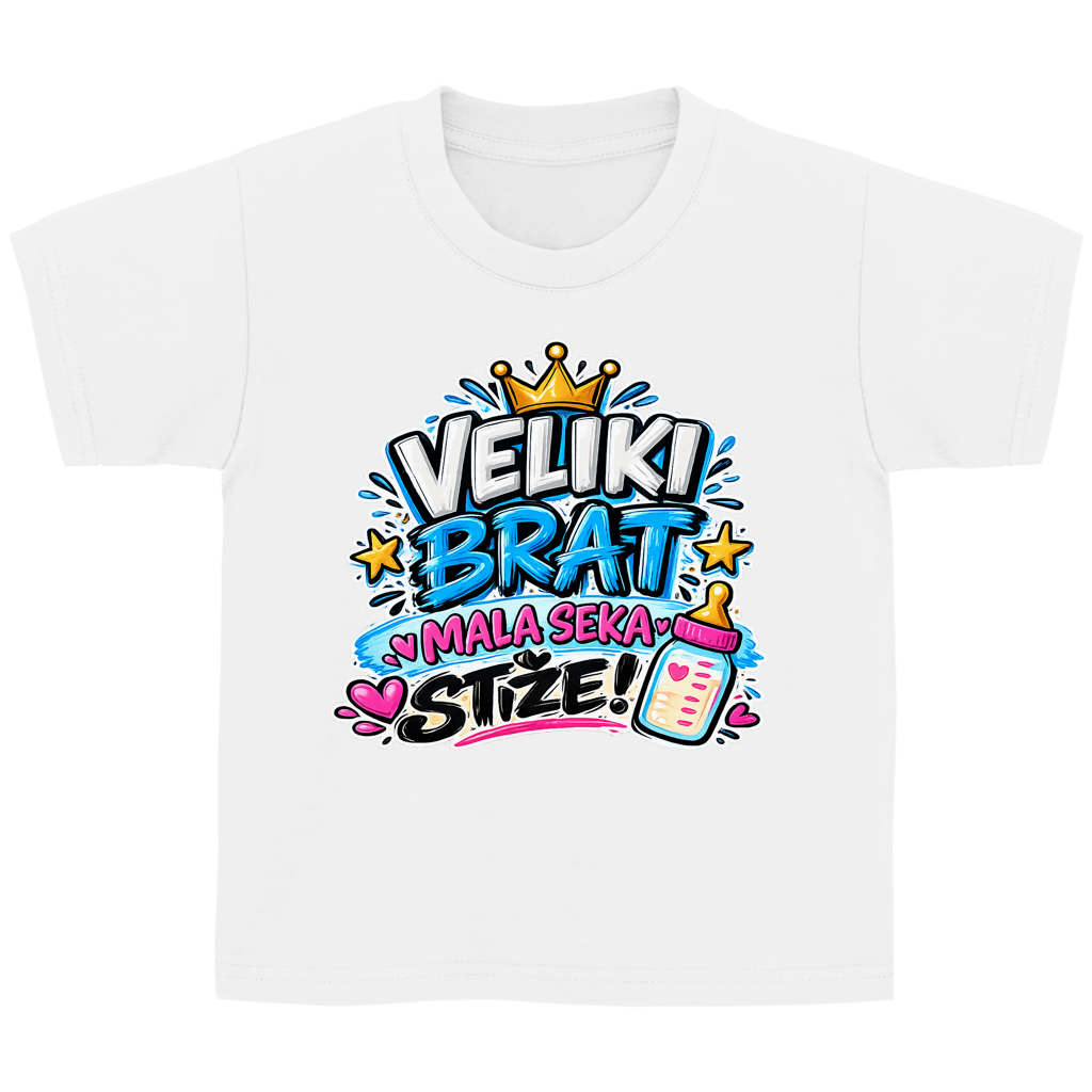 Kinder Basic T-Shirt Veliki brat mala seka stize