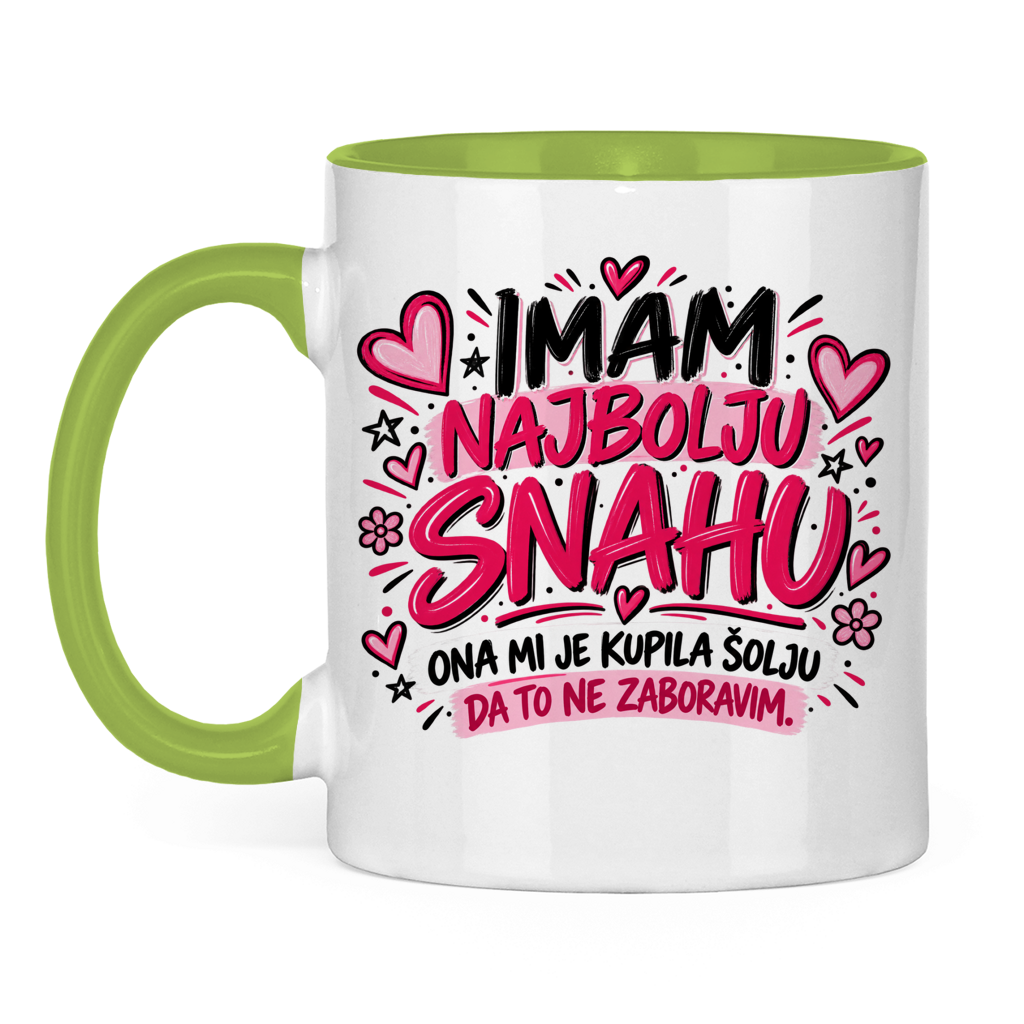 Tasse zweifarbig Imam najbolju snahu