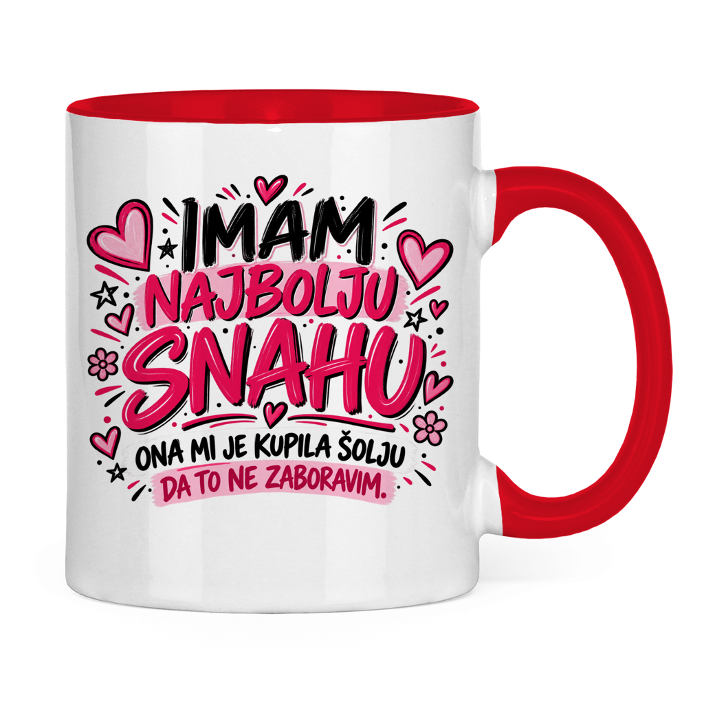 Tasse zweifarbig Imam najbolju snahu