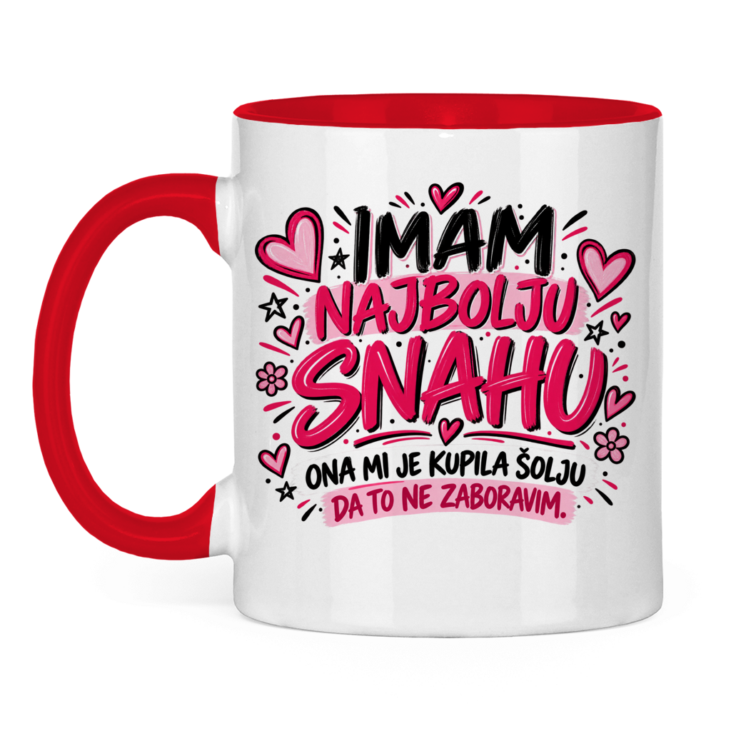 Tasse zweifarbig Imam najbolju snahu