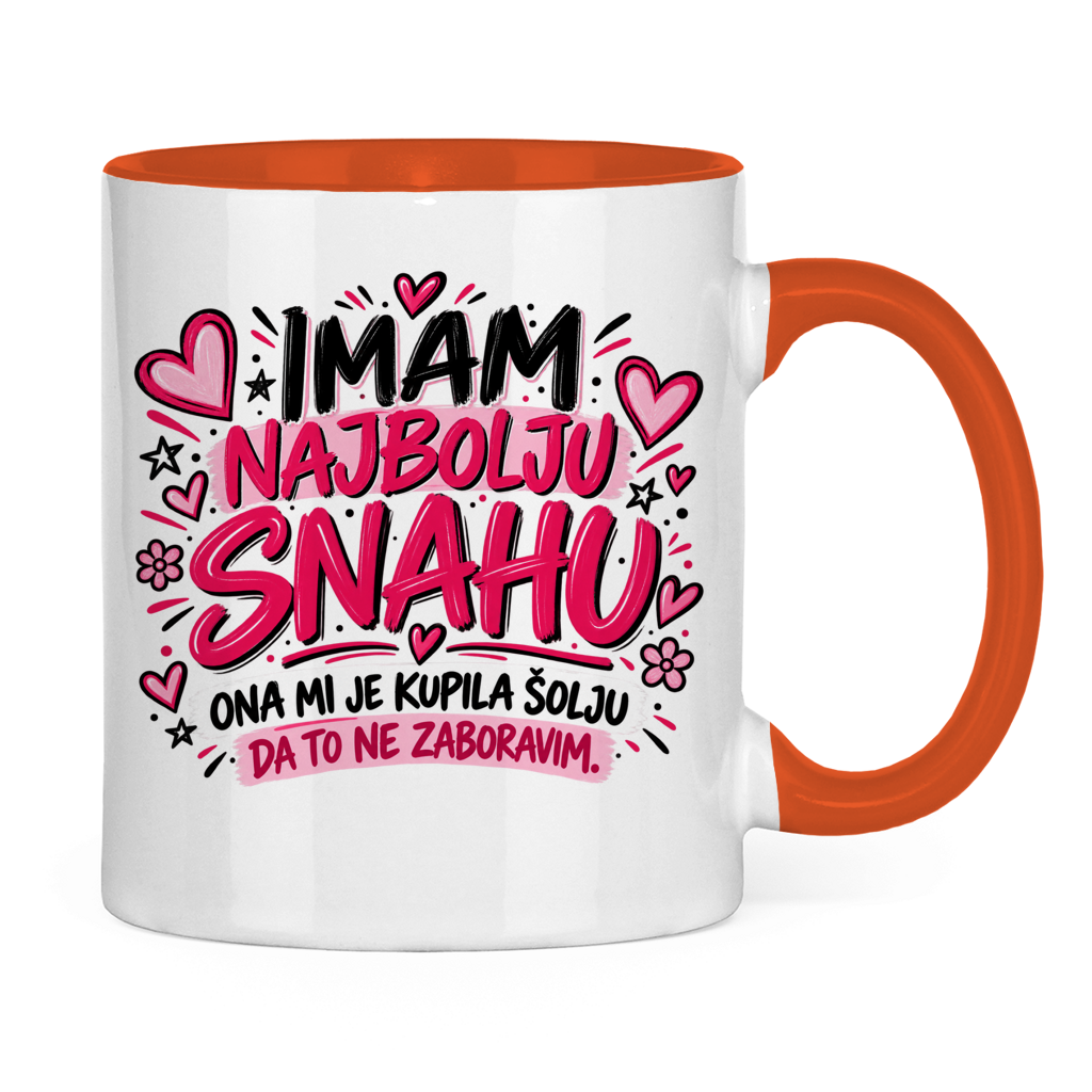 Tasse zweifarbig Imam najbolju snahu