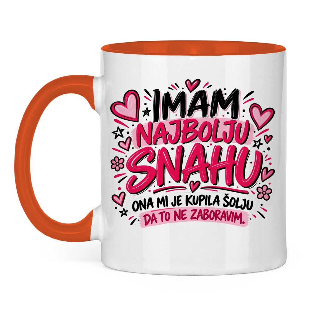 Tasse zweifarbig Imam najbolju snahu