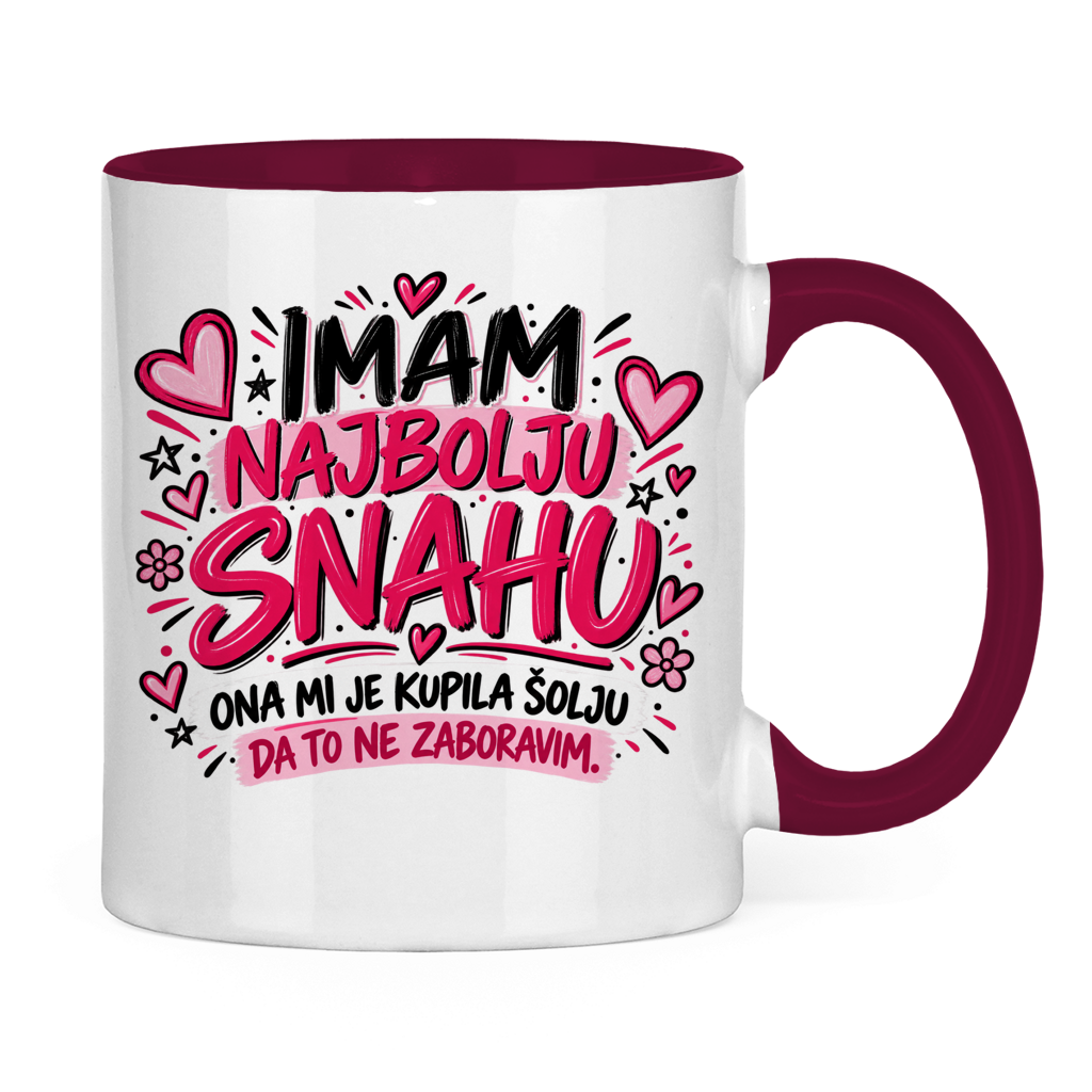 Tasse zweifarbig Imam najbolju snahu
