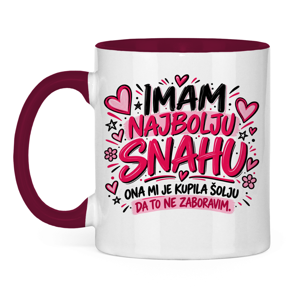 Tasse zweifarbig Imam najbolju snahu