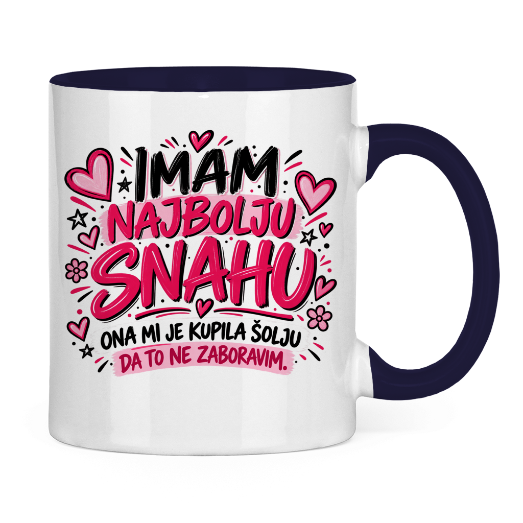 Tasse zweifarbig Imam najbolju snahu
