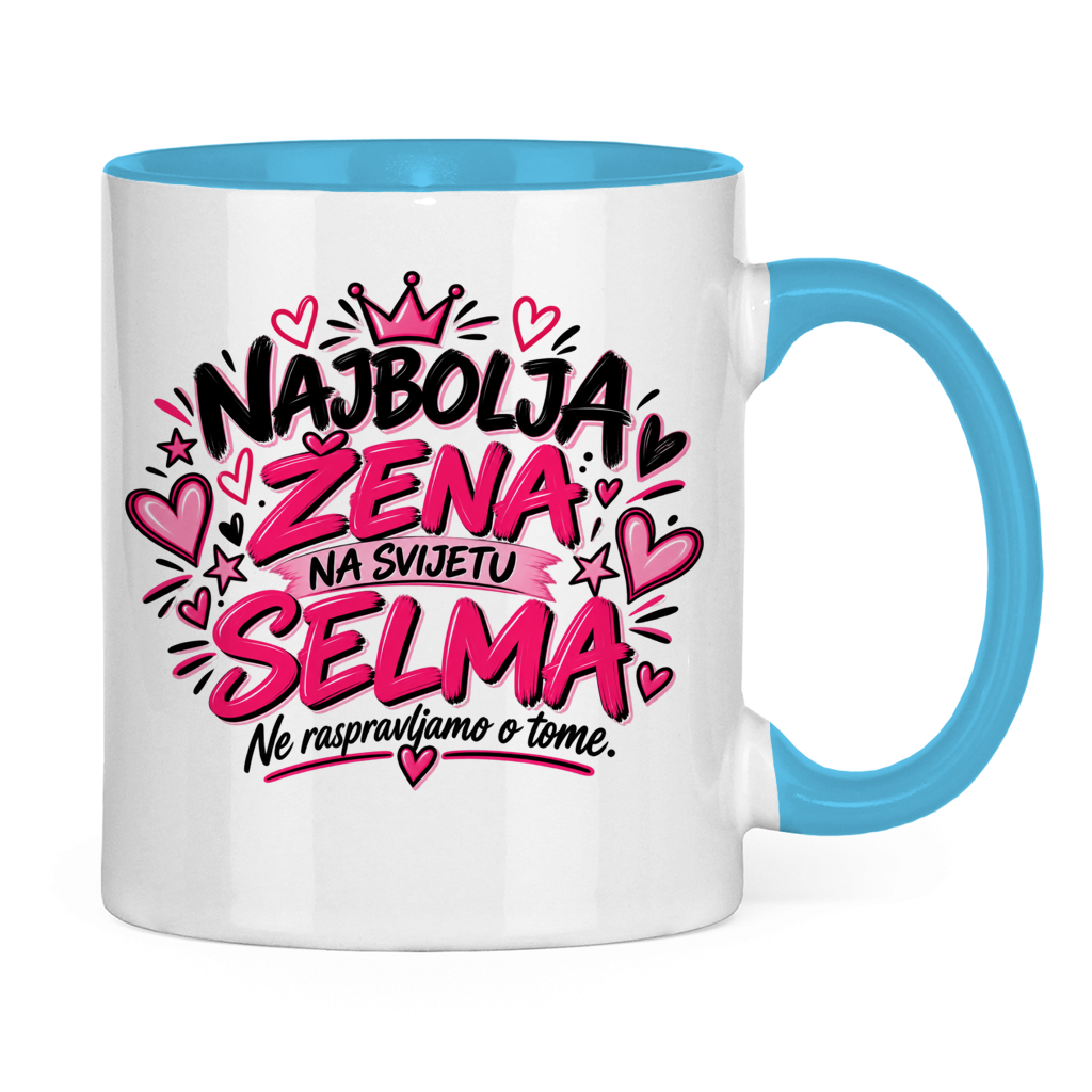 Tasse zweifarbig Najbolja zena SELMA