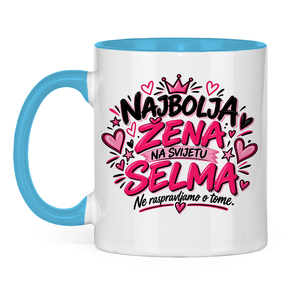 Tasse zweifarbig Najbolja zena SELMA
