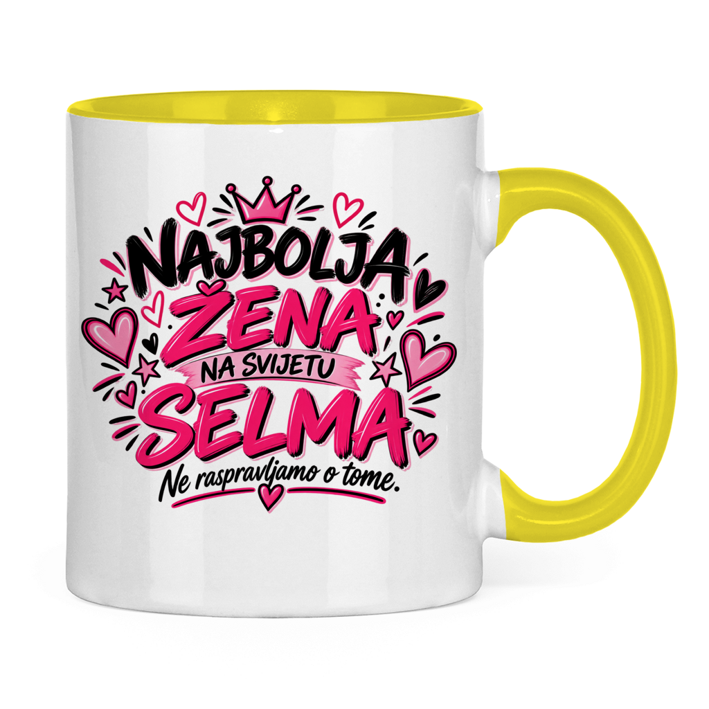 Tasse zweifarbig Najbolja zena SELMA