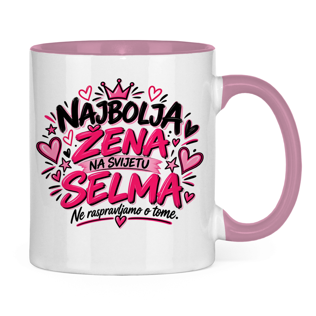 Tasse zweifarbig Najbolja zena SELMA