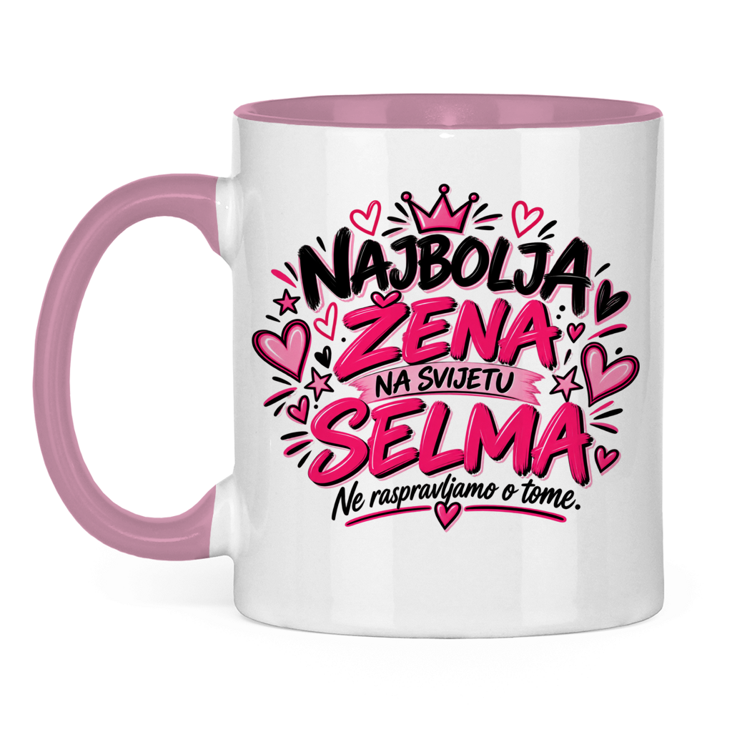 Tasse zweifarbig Najbolja zena SELMA