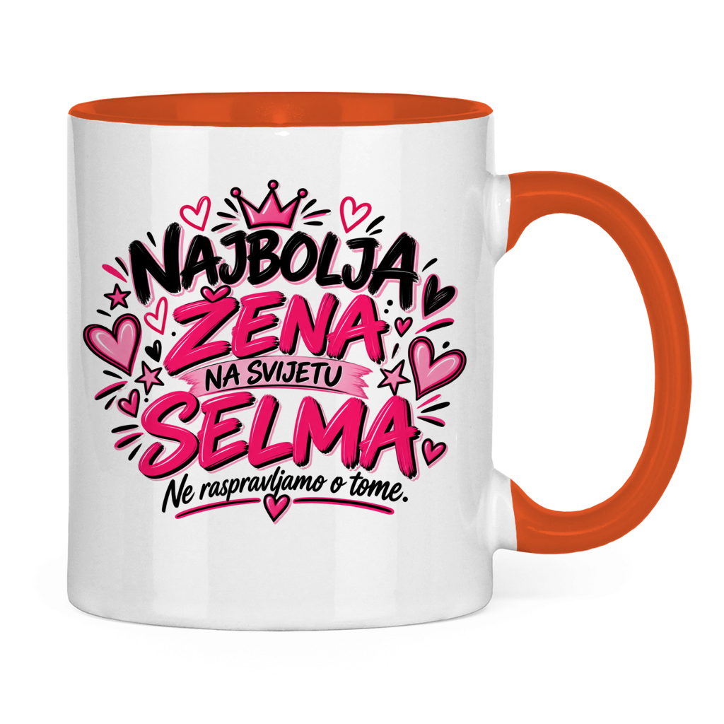 Tasse zweifarbig Najbolja zena SELMA
